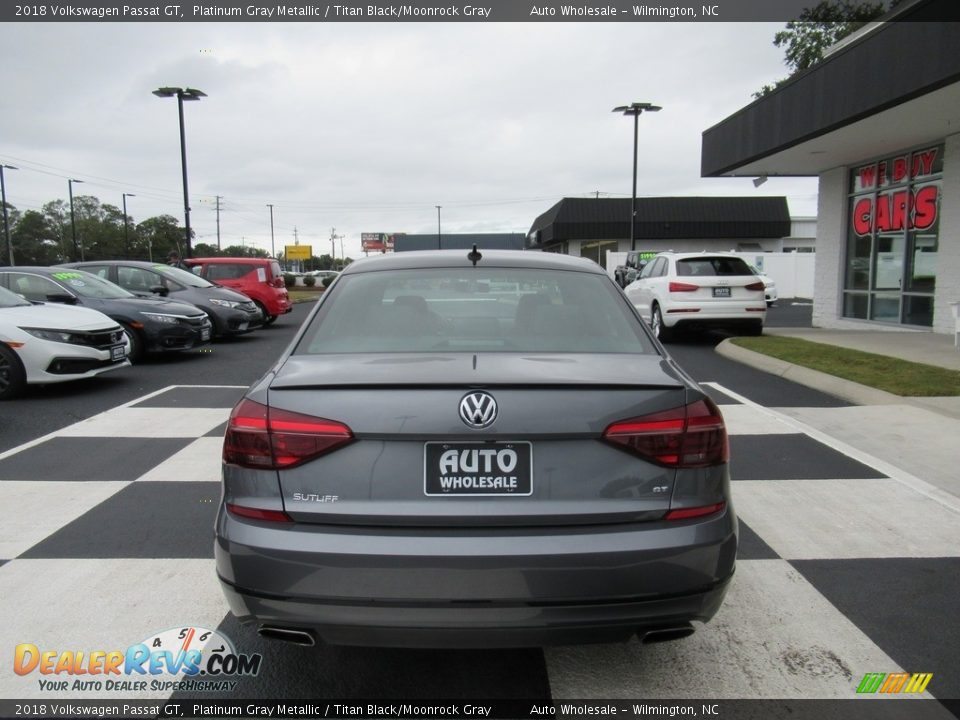 2018 Volkswagen Passat GT Platinum Gray Metallic / Titan Black/Moonrock Gray Photo #4