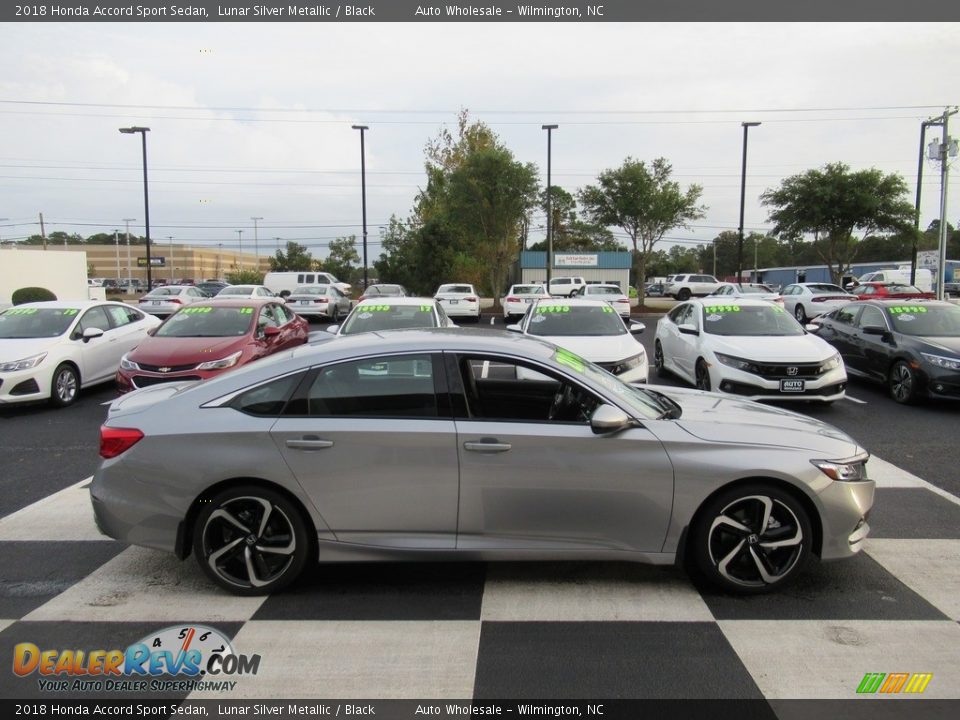 2018 Honda Accord Sport Sedan Lunar Silver Metallic / Black Photo #3