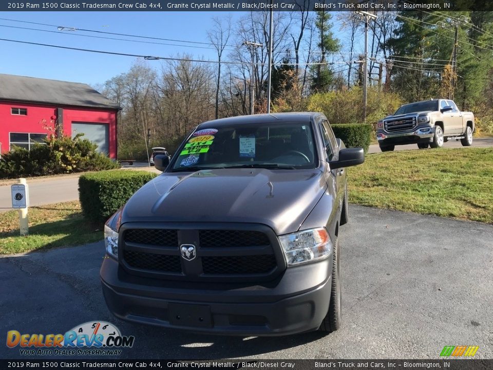 2019 Ram 1500 Classic Tradesman Crew Cab 4x4 Granite Crystal Metallic / Black/Diesel Gray Photo #2