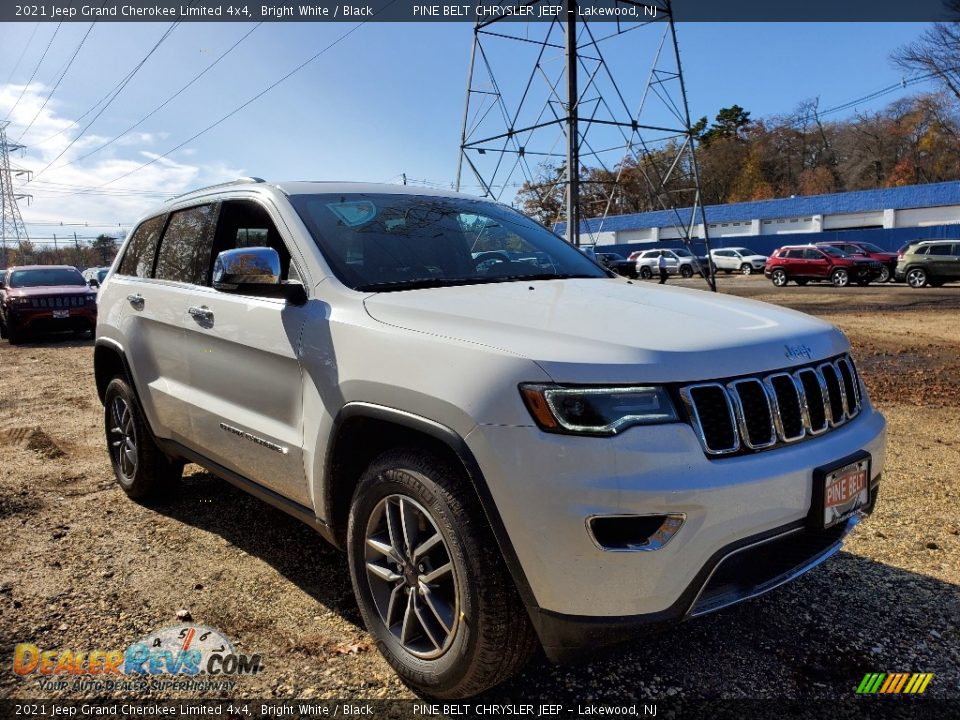 2021 Jeep Grand Cherokee Limited 4x4 Bright White / Black Photo #1
