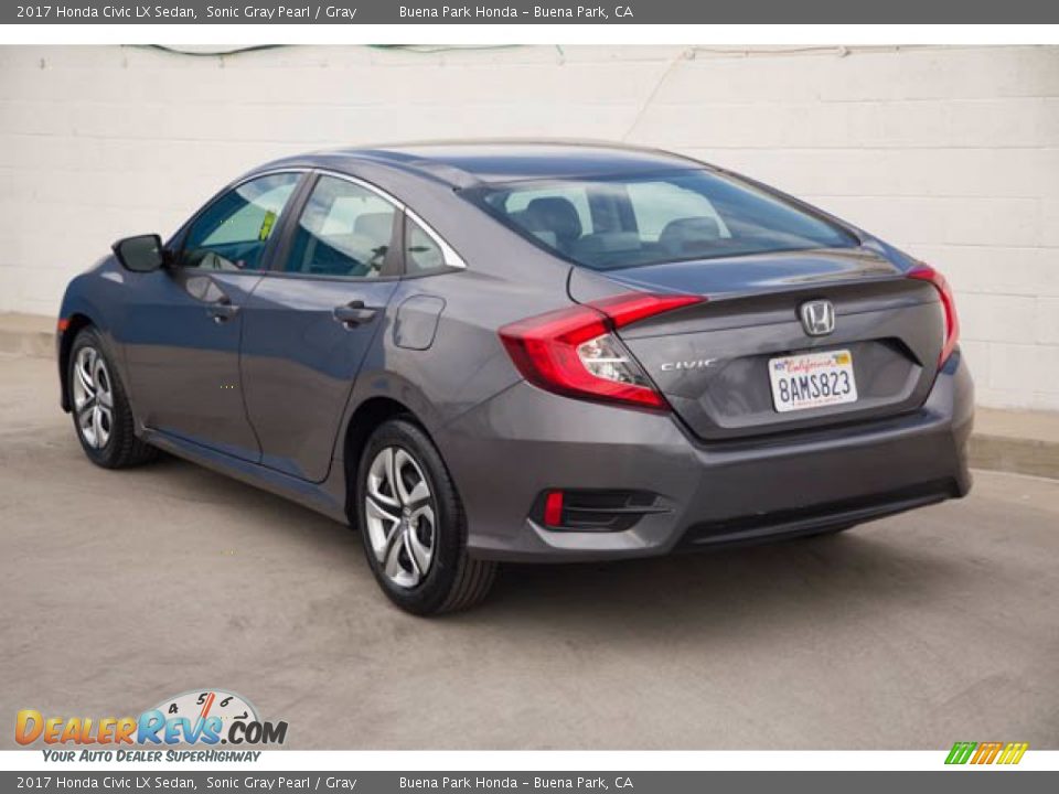 2017 Honda Civic LX Sedan Sonic Gray Pearl / Gray Photo #2