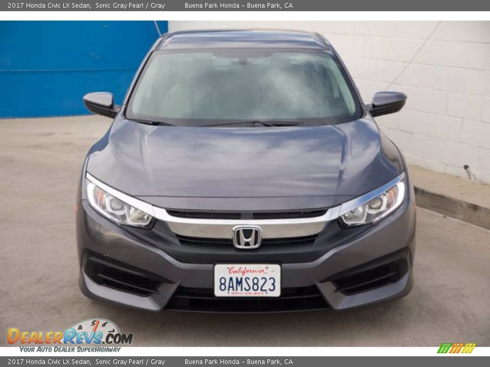 2017 Honda Civic LX Sedan Sonic Gray Pearl / Gray Photo #7