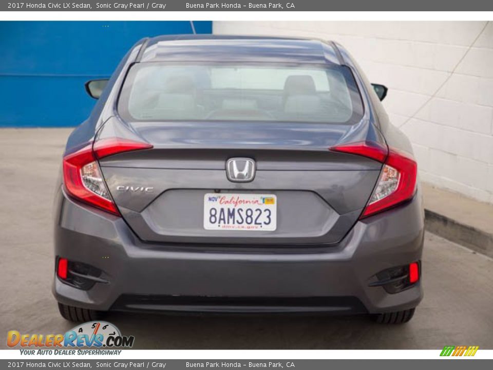 2017 Honda Civic LX Sedan Sonic Gray Pearl / Gray Photo #11