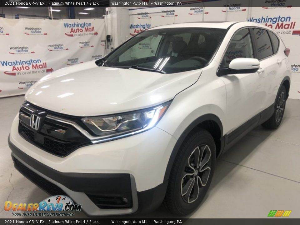 2021 Honda CR-V EX Platinum White Pearl / Black Photo #3