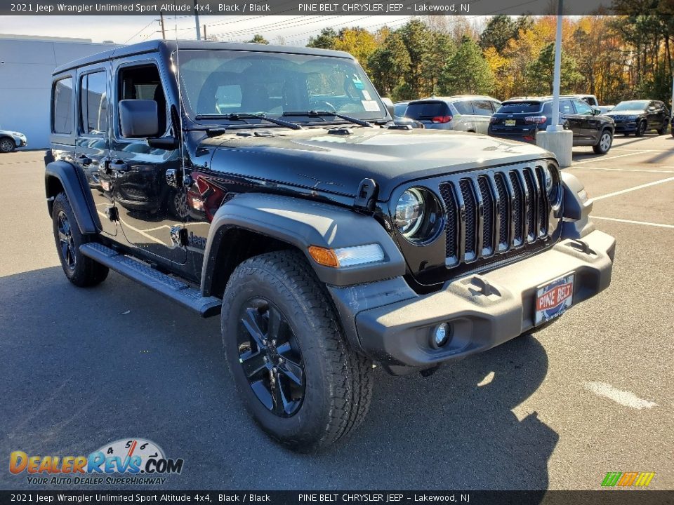 2021 Jeep Wrangler Unlimited Sport Altitude 4x4 Black / Black Photo #1
