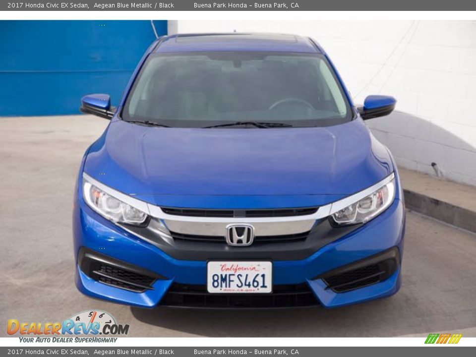 2017 Honda Civic EX Sedan Aegean Blue Metallic / Black Photo #7