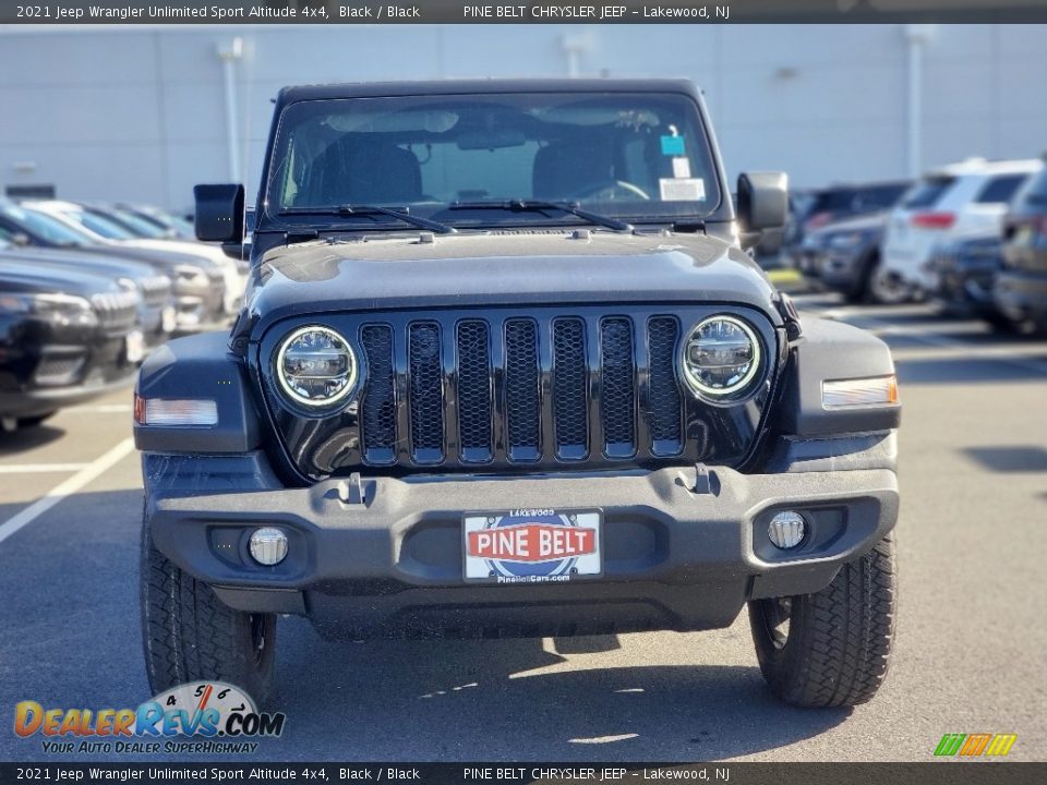 2021 Jeep Wrangler Unlimited Sport Altitude 4x4 Black / Black Photo #3