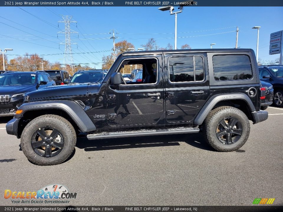 2021 Jeep Wrangler Unlimited Sport Altitude 4x4 Black / Black Photo #4
