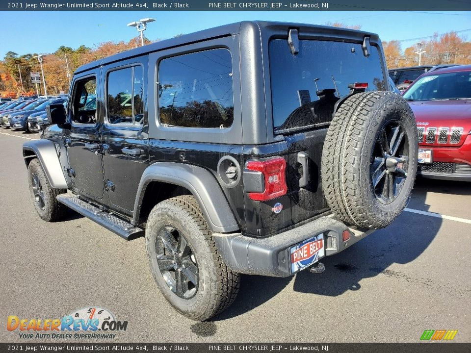 2021 Jeep Wrangler Unlimited Sport Altitude 4x4 Black / Black Photo #6