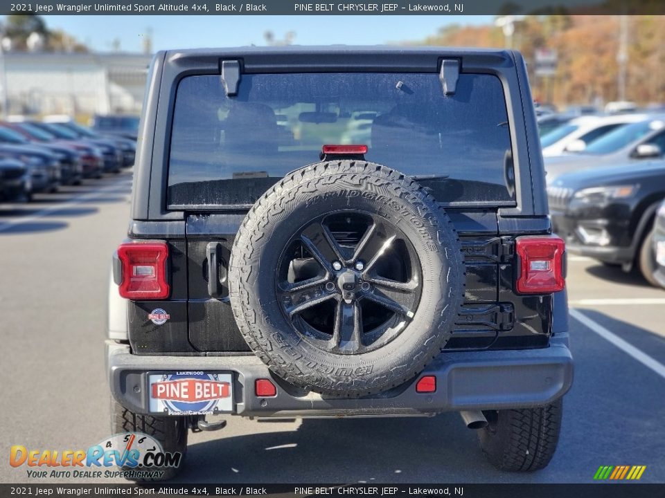 2021 Jeep Wrangler Unlimited Sport Altitude 4x4 Black / Black Photo #7