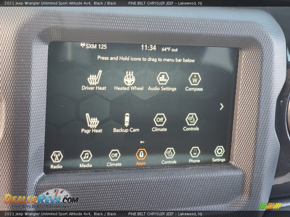 2021 Jeep Wrangler Unlimited Sport Altitude 4x4 Black / Black Photo #14
