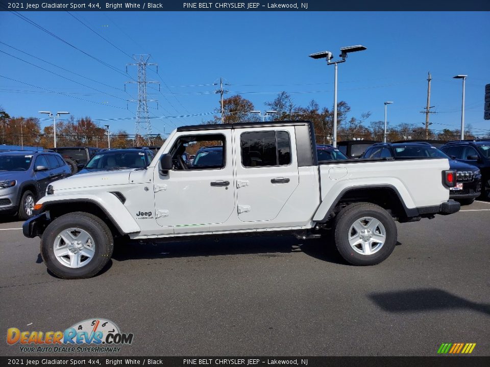 2021 Jeep Gladiator Sport 4x4 Bright White / Black Photo #4