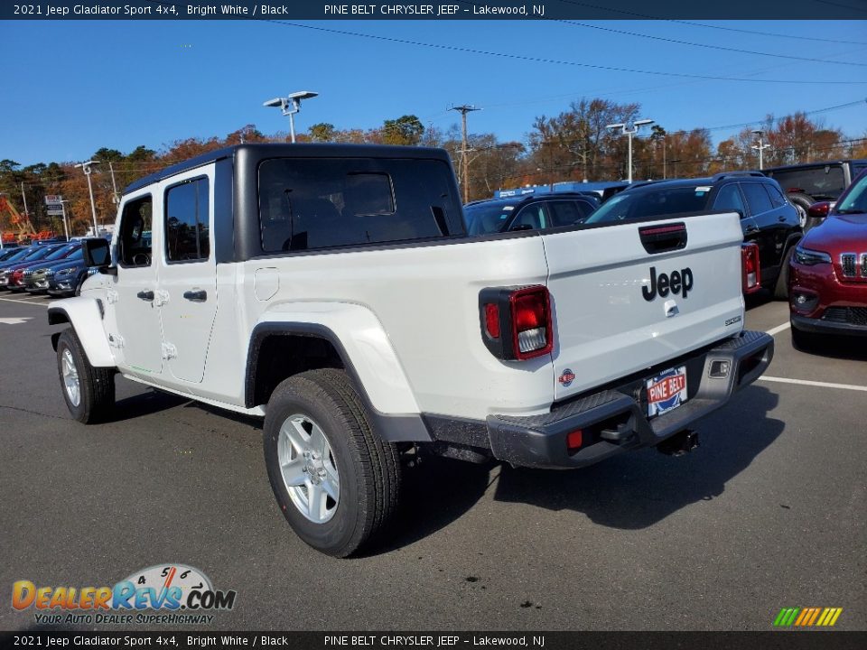 2021 Jeep Gladiator Sport 4x4 Bright White / Black Photo #6