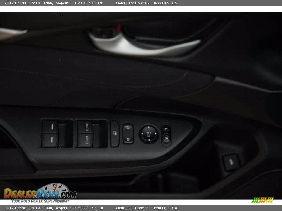 2017 Honda Civic EX Sedan Aegean Blue Metallic / Black Photo #33