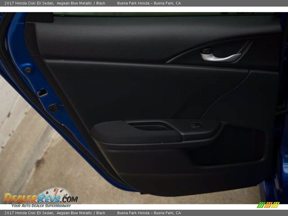 2017 Honda Civic EX Sedan Aegean Blue Metallic / Black Photo #34