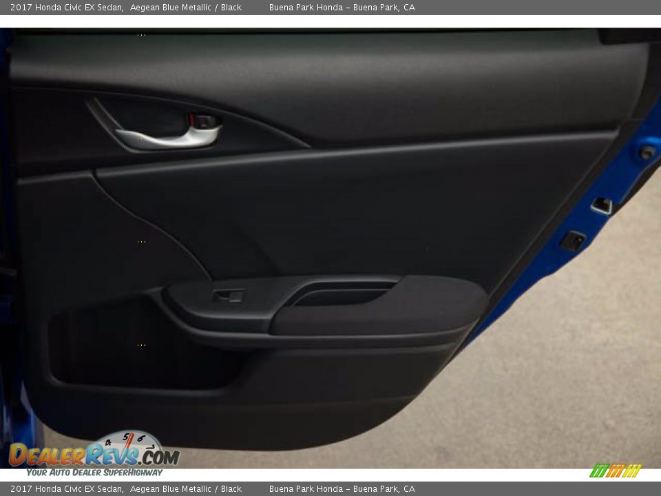 2017 Honda Civic EX Sedan Aegean Blue Metallic / Black Photo #35