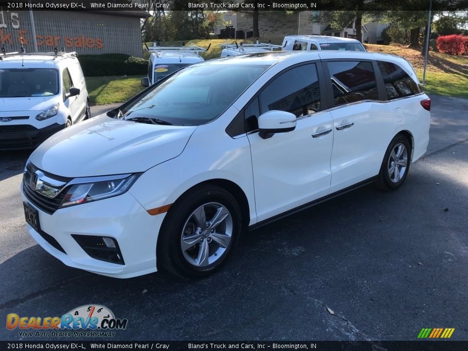 2018 Honda Odyssey EX-L White Diamond Pearl / Gray Photo #2