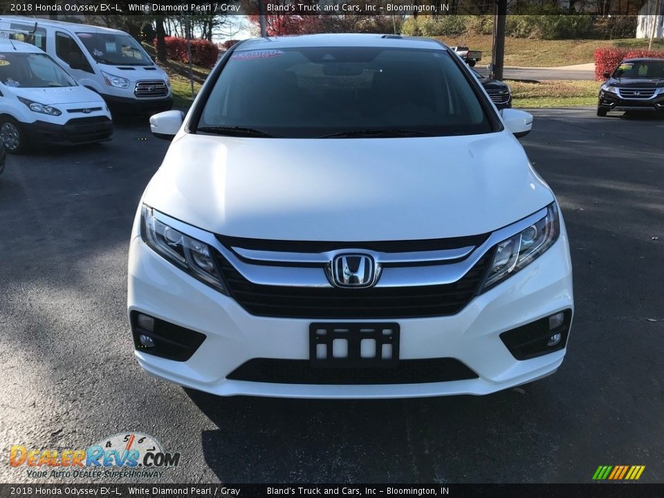 2018 Honda Odyssey EX-L White Diamond Pearl / Gray Photo #3