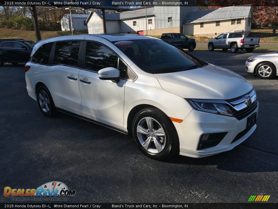 2018 Honda Odyssey EX-L White Diamond Pearl / Gray Photo #4