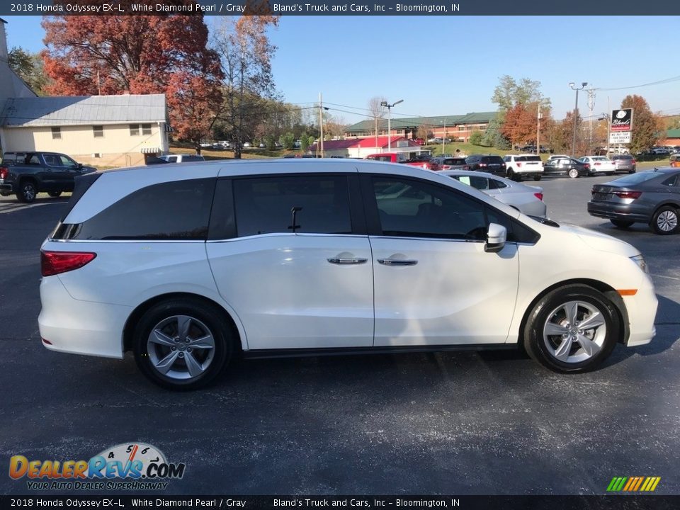 2018 Honda Odyssey EX-L White Diamond Pearl / Gray Photo #6