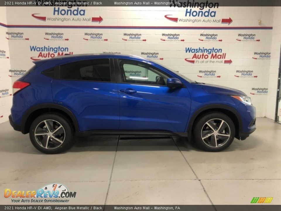 2021 Honda HR-V EX AWD Aegean Blue Metallic / Black Photo #1