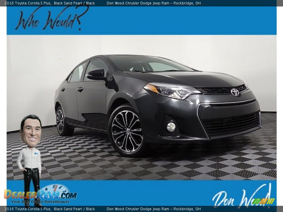 2016 Toyota Corolla S Plus Black Sand Pearl / Black Photo #1