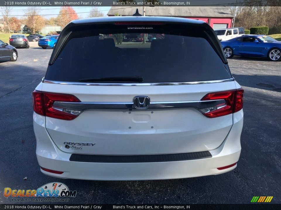 2018 Honda Odyssey EX-L White Diamond Pearl / Gray Photo #8