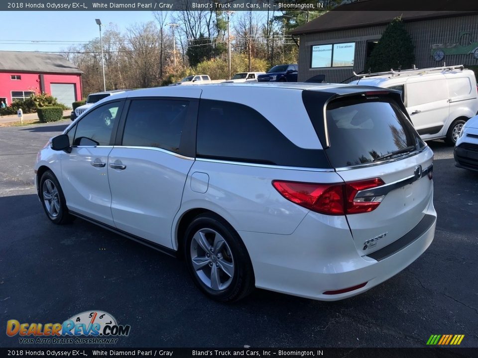 2018 Honda Odyssey EX-L White Diamond Pearl / Gray Photo #9