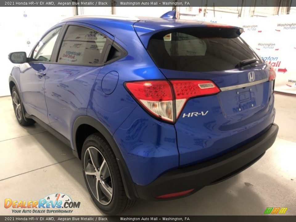 2021 Honda HR-V EX AWD Aegean Blue Metallic / Black Photo #4