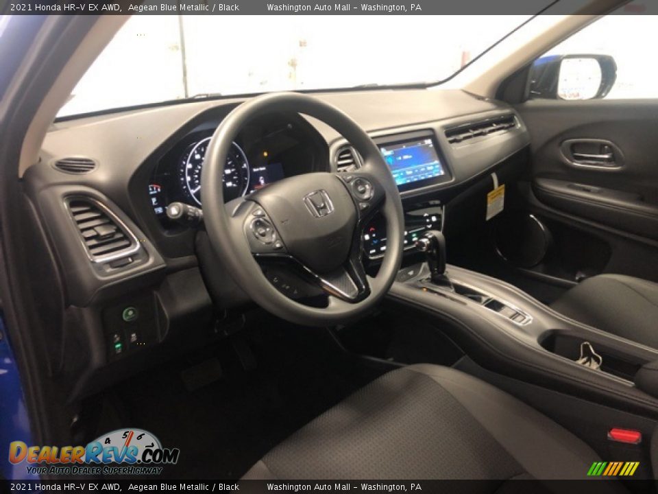 2021 Honda HR-V EX AWD Aegean Blue Metallic / Black Photo #6