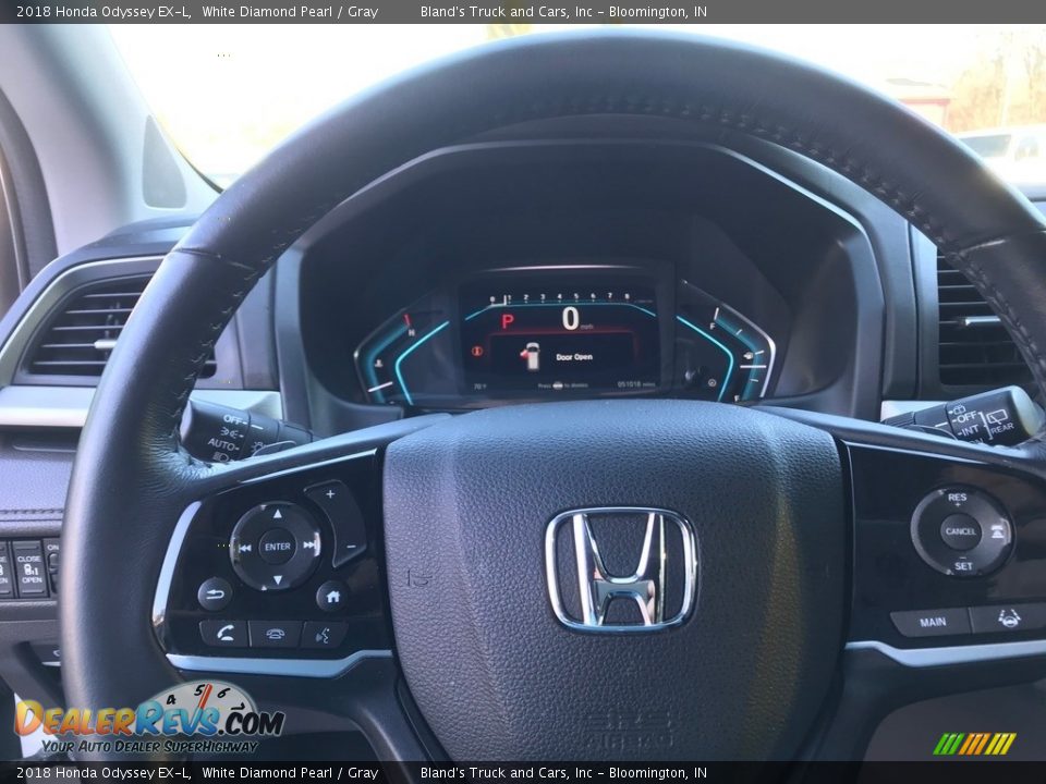 2018 Honda Odyssey EX-L White Diamond Pearl / Gray Photo #19