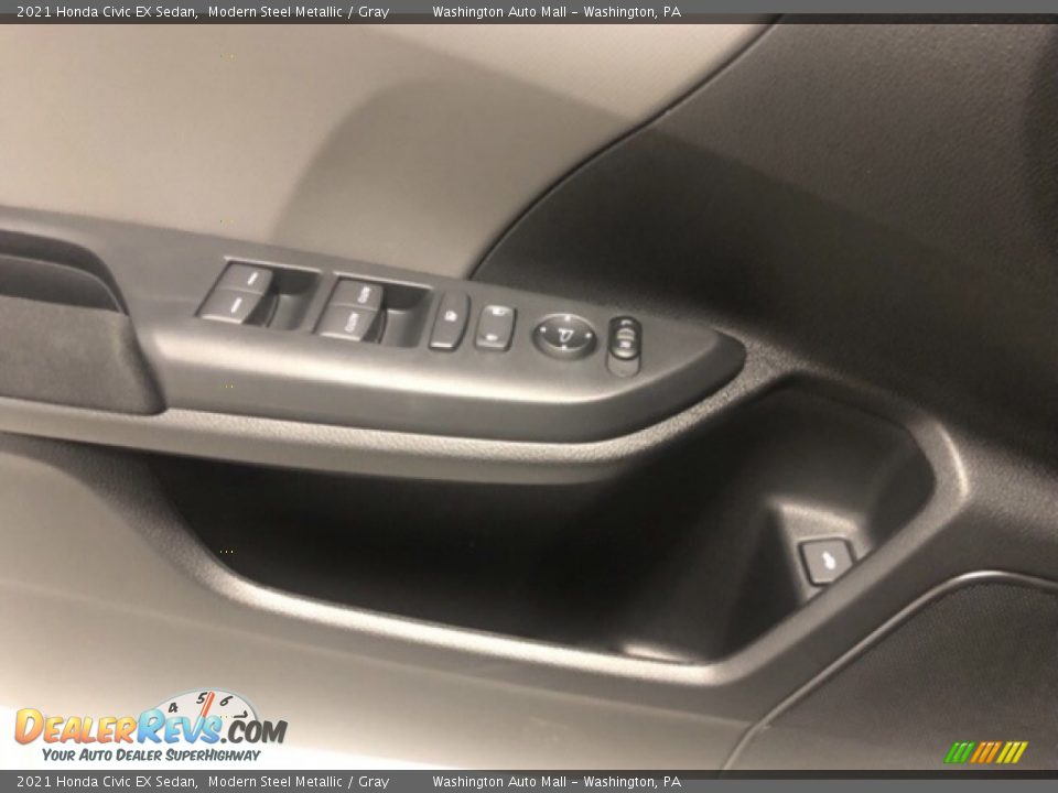 2021 Honda Civic EX Sedan Modern Steel Metallic / Gray Photo #7