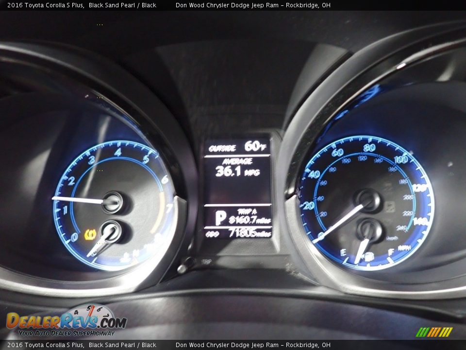 2016 Toyota Corolla S Plus Black Sand Pearl / Black Photo #32