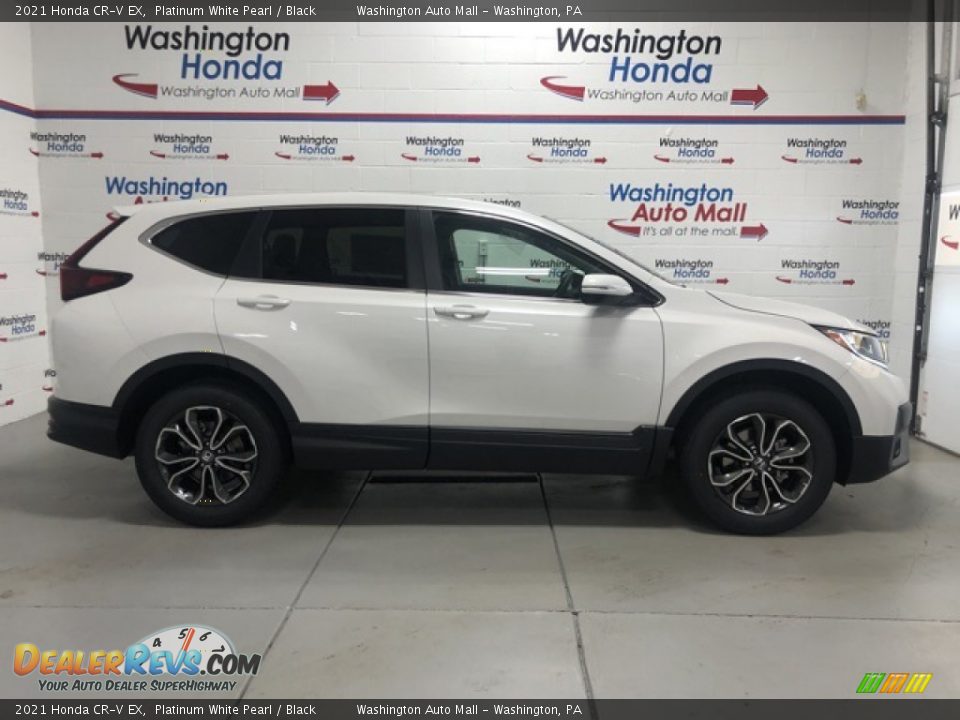 2021 Honda CR-V EX Platinum White Pearl / Black Photo #1