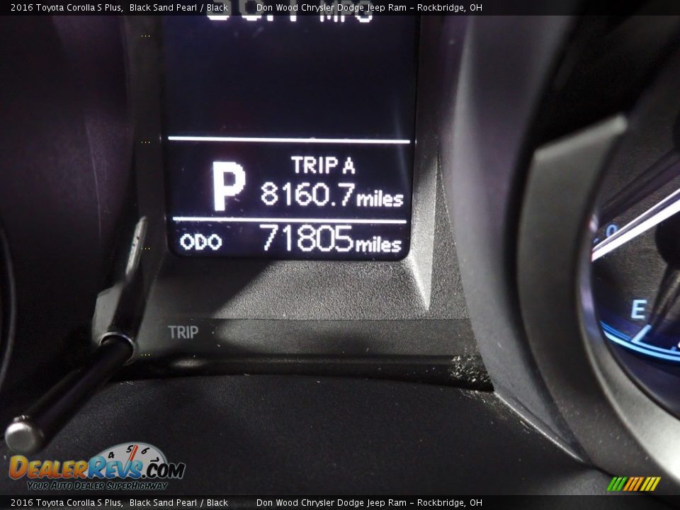 2016 Toyota Corolla S Plus Black Sand Pearl / Black Photo #33