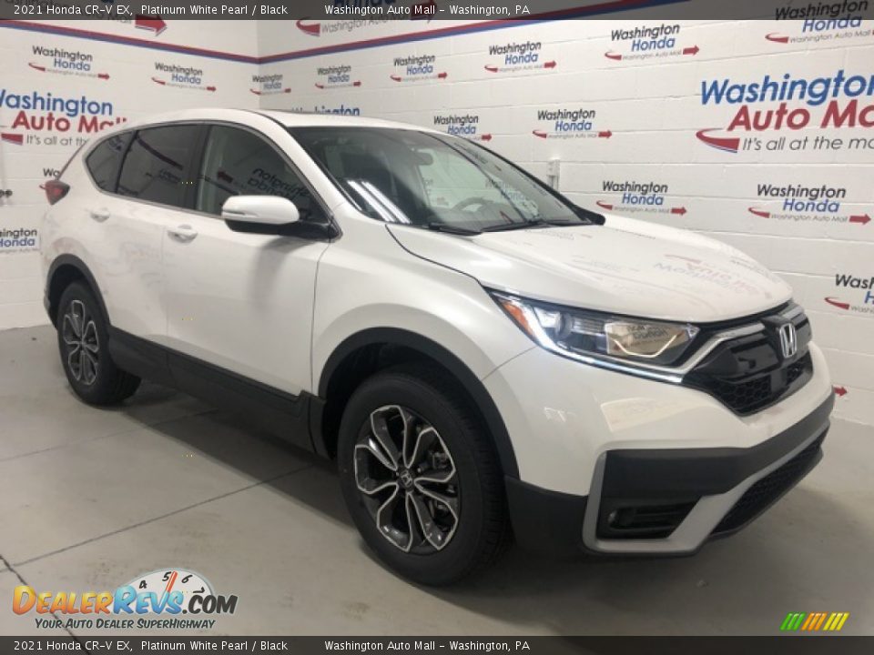 2021 Honda CR-V EX Platinum White Pearl / Black Photo #2