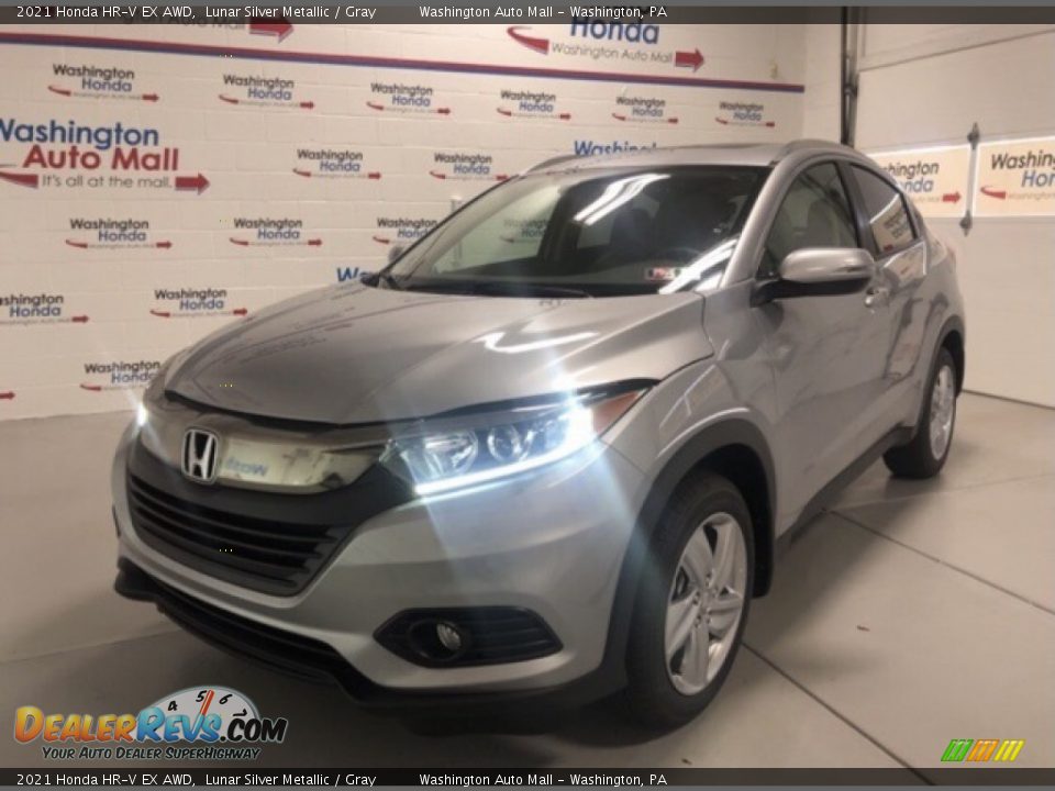 2021 Honda HR-V EX AWD Lunar Silver Metallic / Gray Photo #1