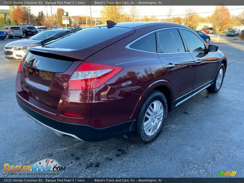 2013 Honda Crosstour EX Basque Red Pearl II / Ivory Photo #6