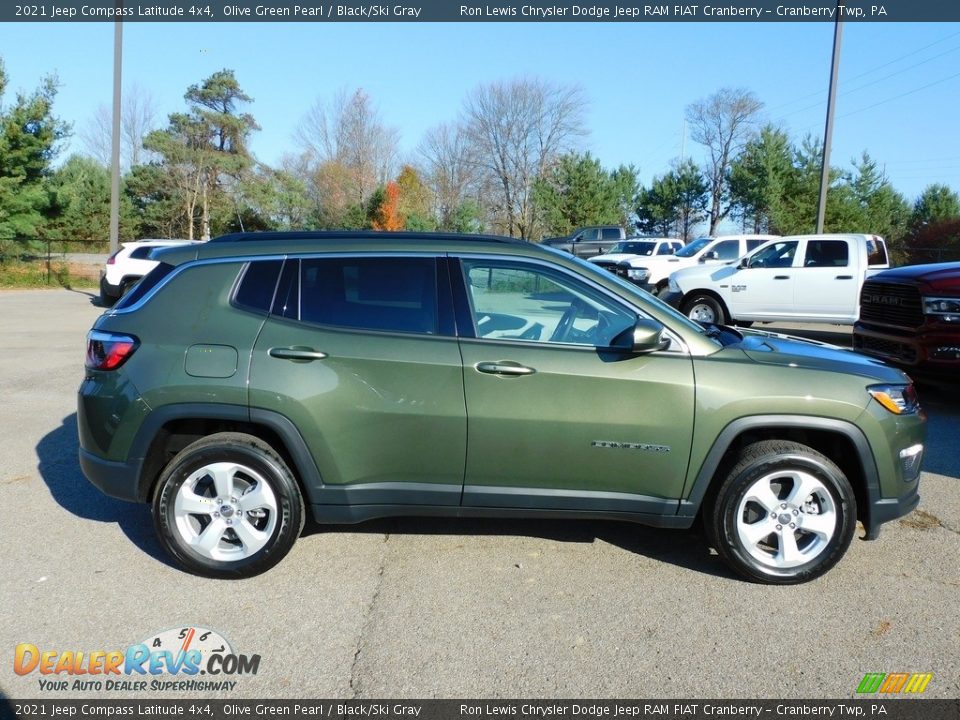 Olive Green Pearl 2021 Jeep Compass Latitude 4x4 Photo #4