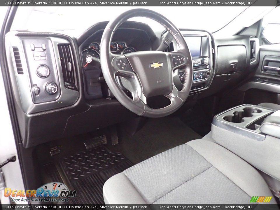 Jet Black Interior - 2016 Chevrolet Silverado 2500HD LT Double Cab 4x4 Photo #23