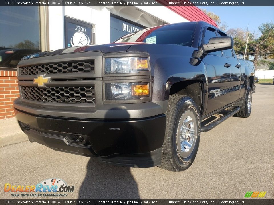 2014 Chevrolet Silverado 1500 WT Double Cab 4x4 Tungsten Metallic / Jet Black/Dark Ash Photo #2