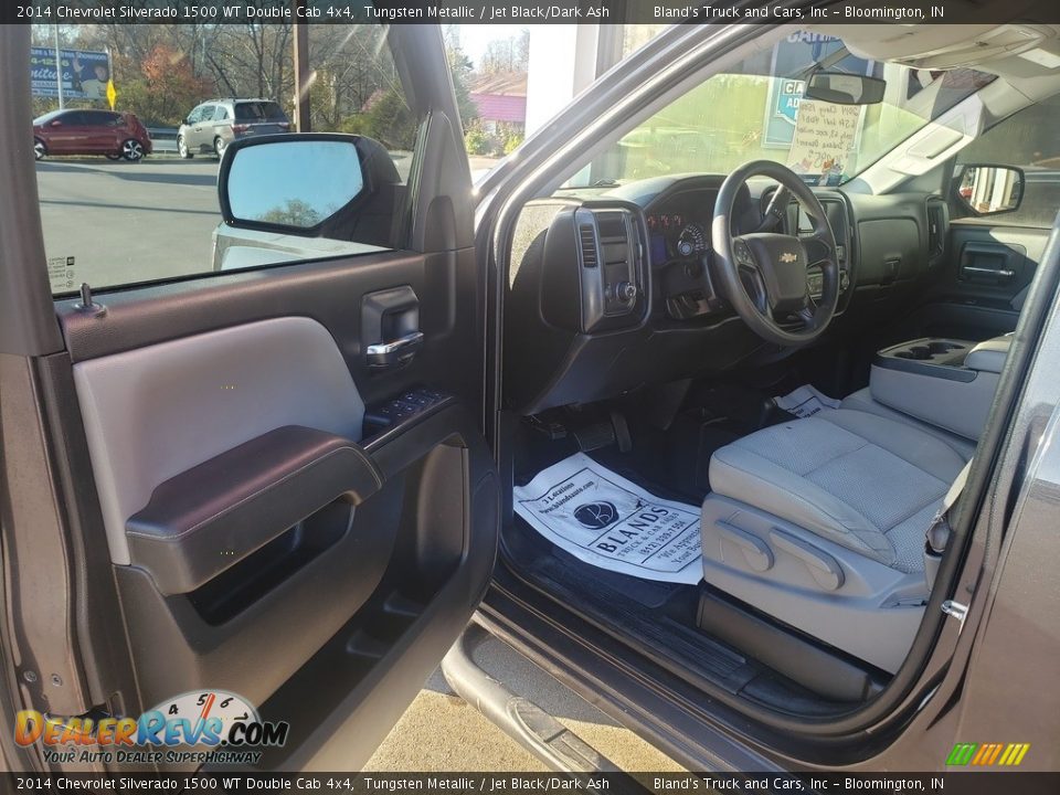 2014 Chevrolet Silverado 1500 WT Double Cab 4x4 Tungsten Metallic / Jet Black/Dark Ash Photo #3