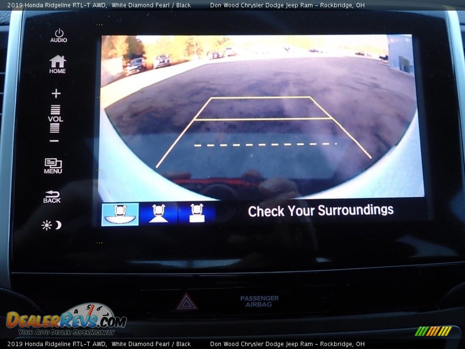 2019 Honda Ridgeline RTL-T AWD White Diamond Pearl / Black Photo #3