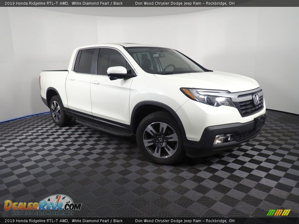 2019 Honda Ridgeline RTL-T AWD White Diamond Pearl / Black Photo #4