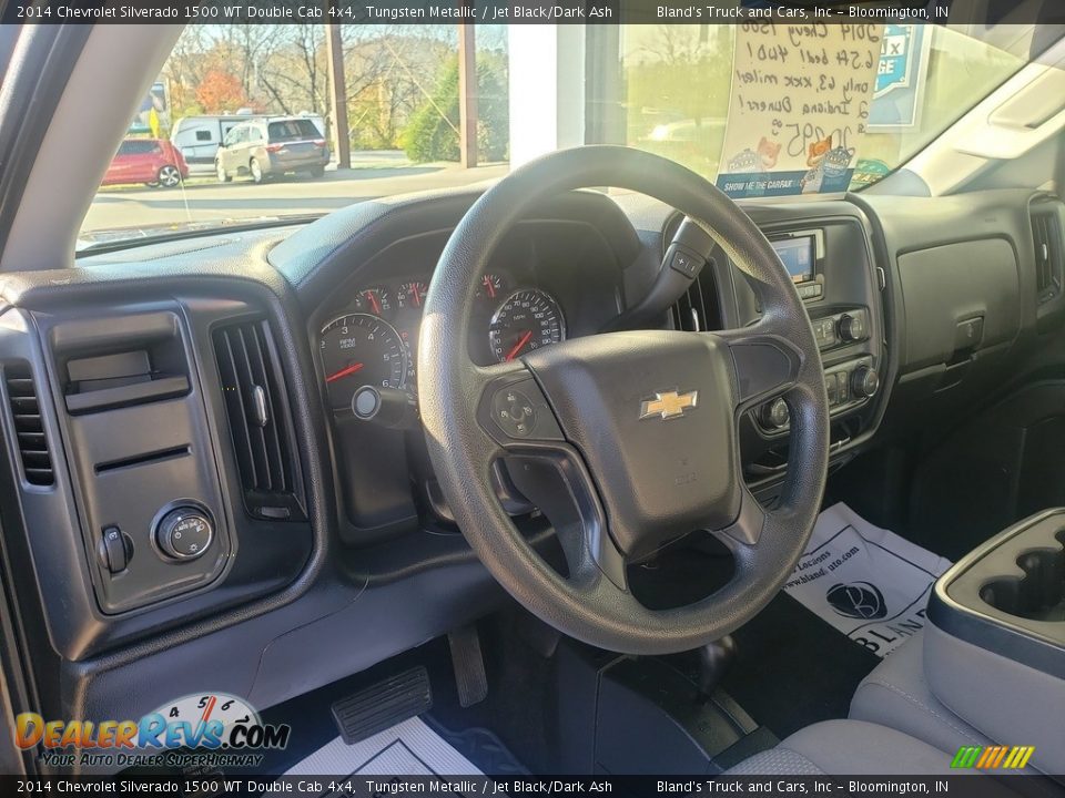 2014 Chevrolet Silverado 1500 WT Double Cab 4x4 Tungsten Metallic / Jet Black/Dark Ash Photo #6