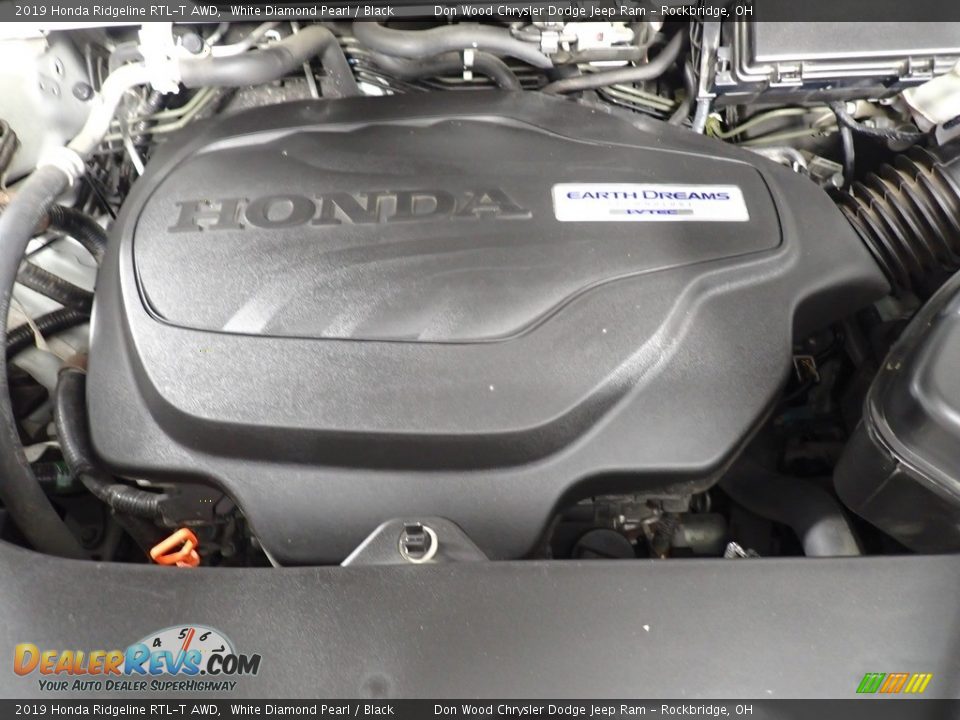 2019 Honda Ridgeline RTL-T AWD White Diamond Pearl / Black Photo #8