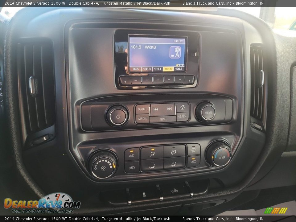 2014 Chevrolet Silverado 1500 WT Double Cab 4x4 Tungsten Metallic / Jet Black/Dark Ash Photo #13