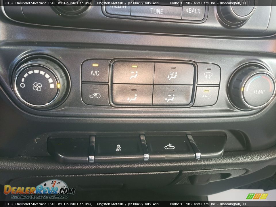 2014 Chevrolet Silverado 1500 WT Double Cab 4x4 Tungsten Metallic / Jet Black/Dark Ash Photo #15