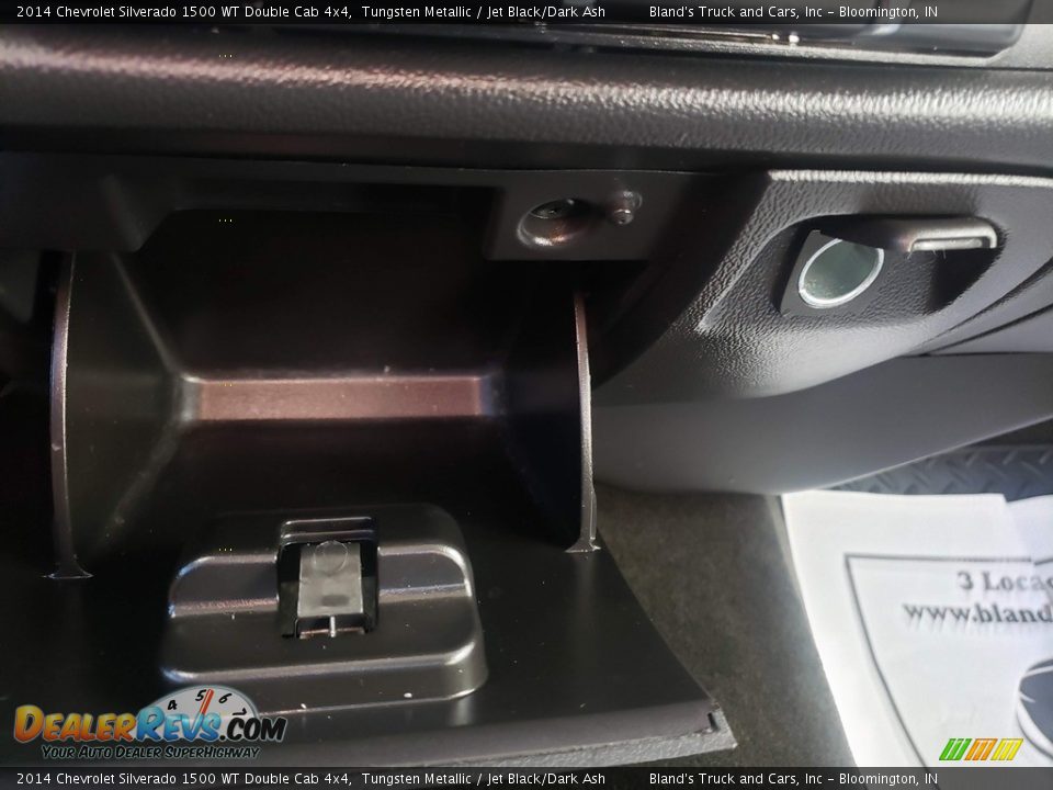2014 Chevrolet Silverado 1500 WT Double Cab 4x4 Tungsten Metallic / Jet Black/Dark Ash Photo #17