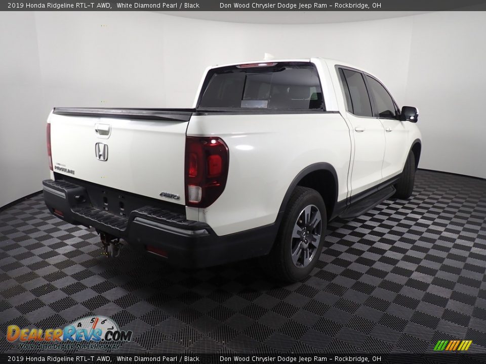 2019 Honda Ridgeline RTL-T AWD White Diamond Pearl / Black Photo #17